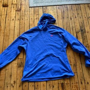 Blue Hooded Sweatshirt